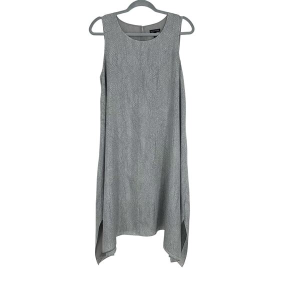 Eileen Fisher Womens Midi Tank Dress 100% silk Lagenlook Summer Lined Minimalist - Picture 1 of 8